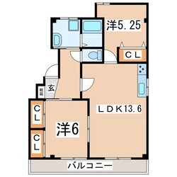 郡山駅 バス10分  深沢下車：停歩2分 2-3階の物件間取画像